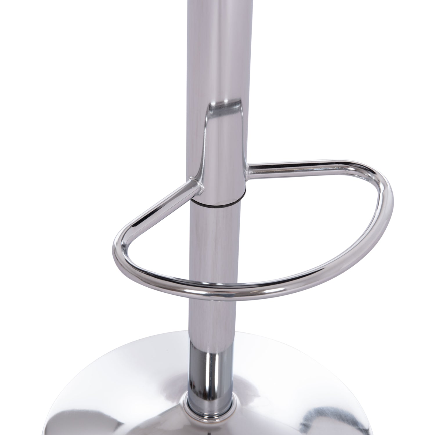 Бар стол Rose КГ204.44 с хромиран амортисьор и черно кадифе 48x45x105см.