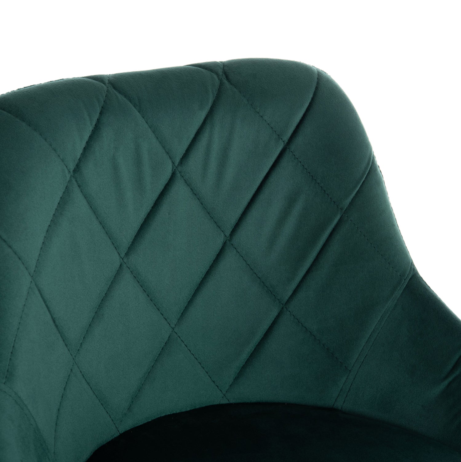 Бар стол Rose КГ204.46 с хромиран амортисьор и кадифе, кипарис, 48x45x105см.