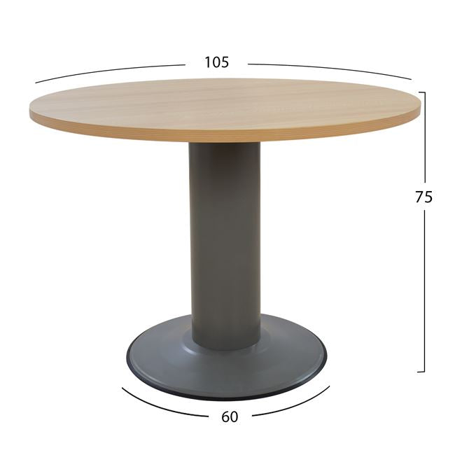 Конферентна маса DULCE цвят бук-сив Φ105Χ75см