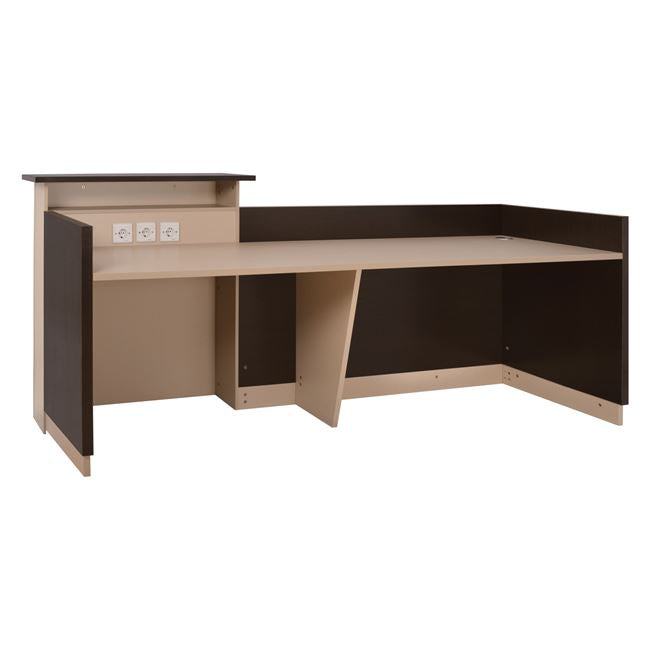 Рецепция  DALTON цвят венге-бежов  240x80x106см