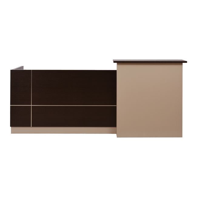 Рецепция  DALTON цвят венге-бежов  240x80x106см
