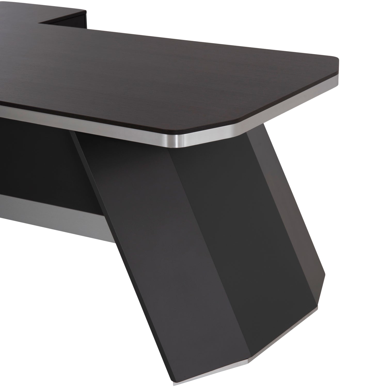 Офис бюро ROSEWOOD сив цвят 220X180X76см