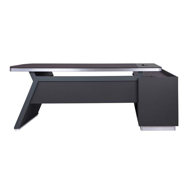 Офис бюро  ROSEWOOD сив цвят 220X180X76см