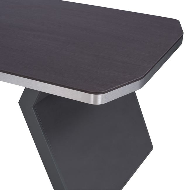 Офис бюро  ROSEWOOD сив цвят 220X180X76см