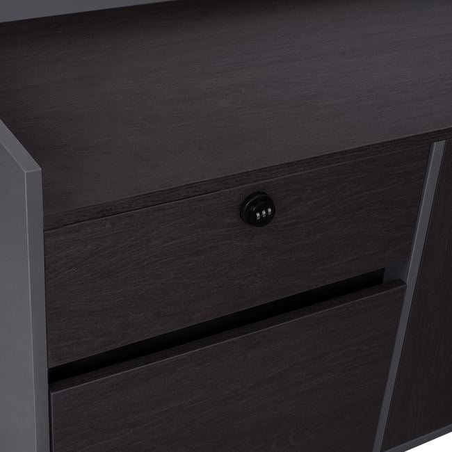 Офис бюро  ROSEWOOD сив цвят 220X180X76см