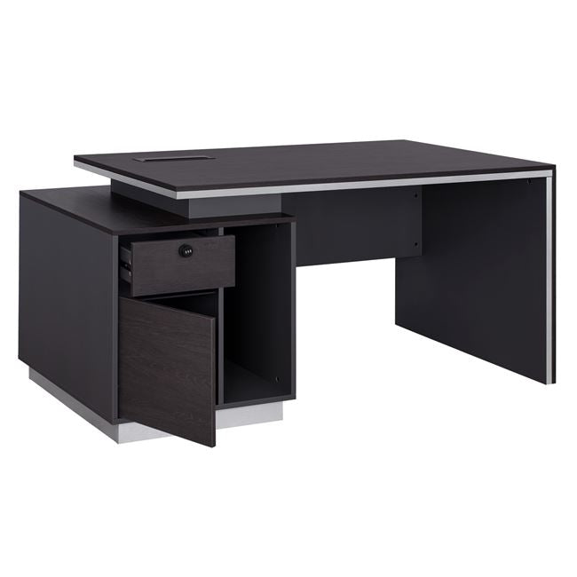 Офис бюро  ROSEWOOD  - ляв шкаф цвят венге 220X180X76см