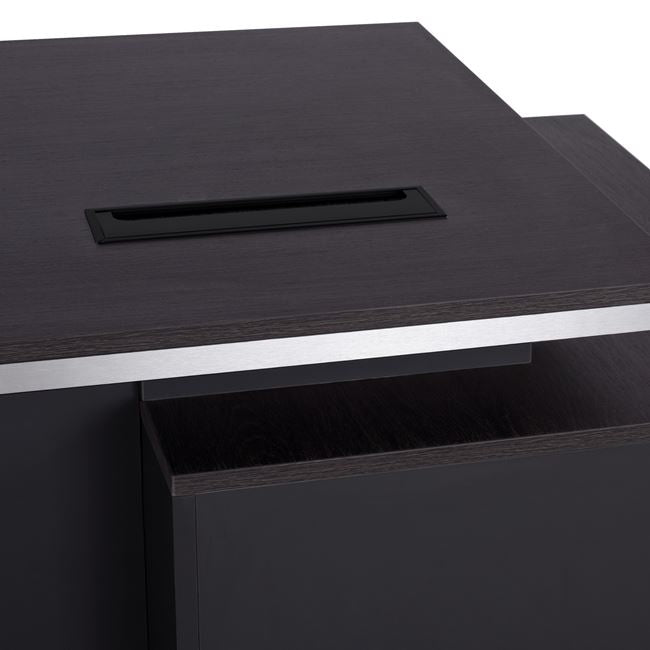 Офис бюро  ROSEWOOD  - ляв шкаф цвят венге 220X180X76см