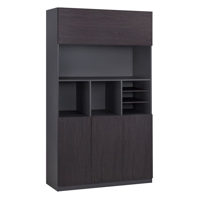 Библиотека  ROSEWOOD  120х200 -цвят венге-сив