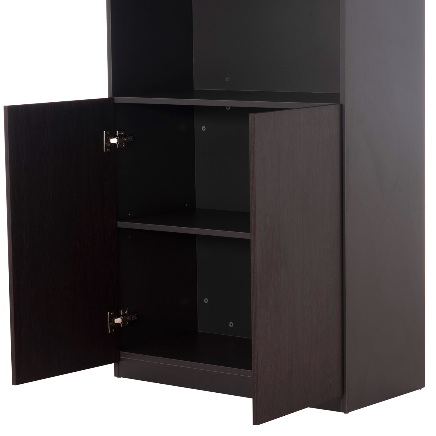 Библиотека ROSEWOOD  80х200 -цвят венге-сив 80Χ40Χ200см