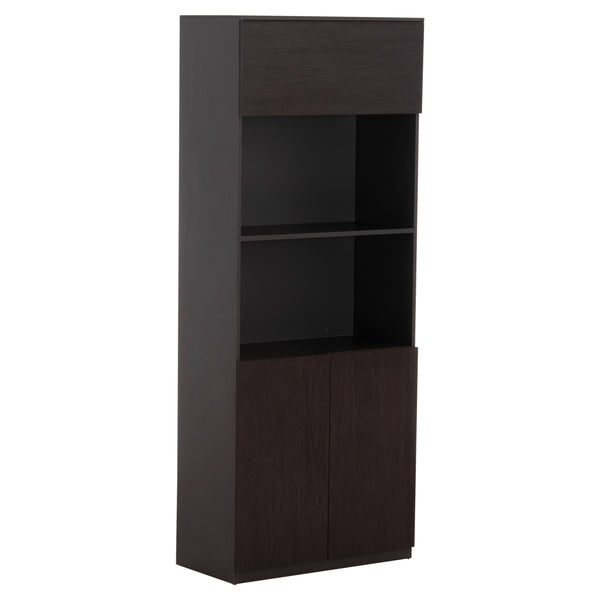 Библиотека ROSEWOOD  80х200 -цвят венге-сив 80Χ40Χ200см