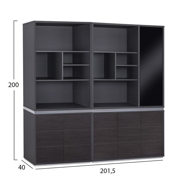 Комплект офис библиотеки 2 бр   ROSEWOOD  КГ11201