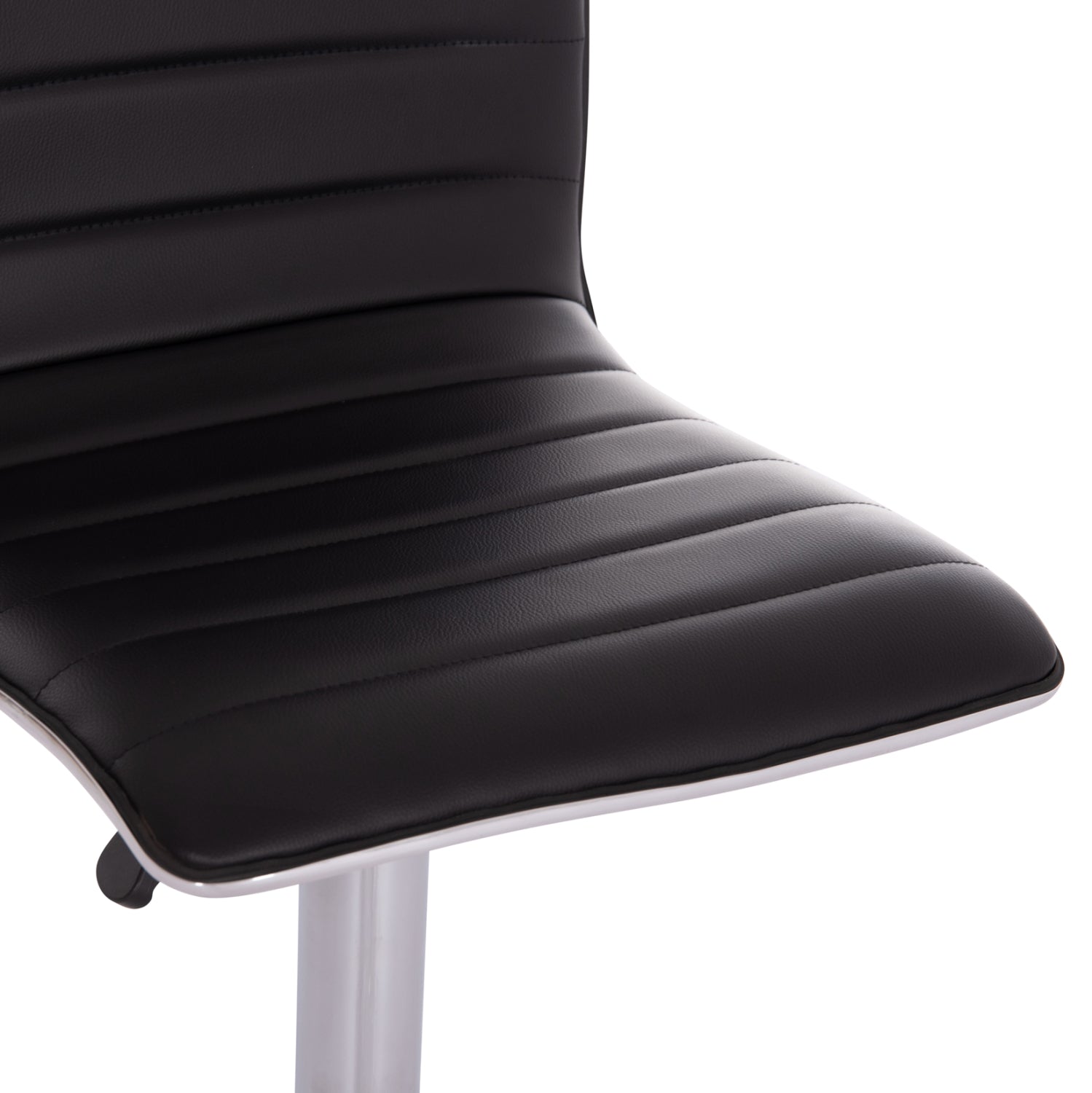 Въртящ се бар стол nexus амортисьор и черен pu 43x47x116см.