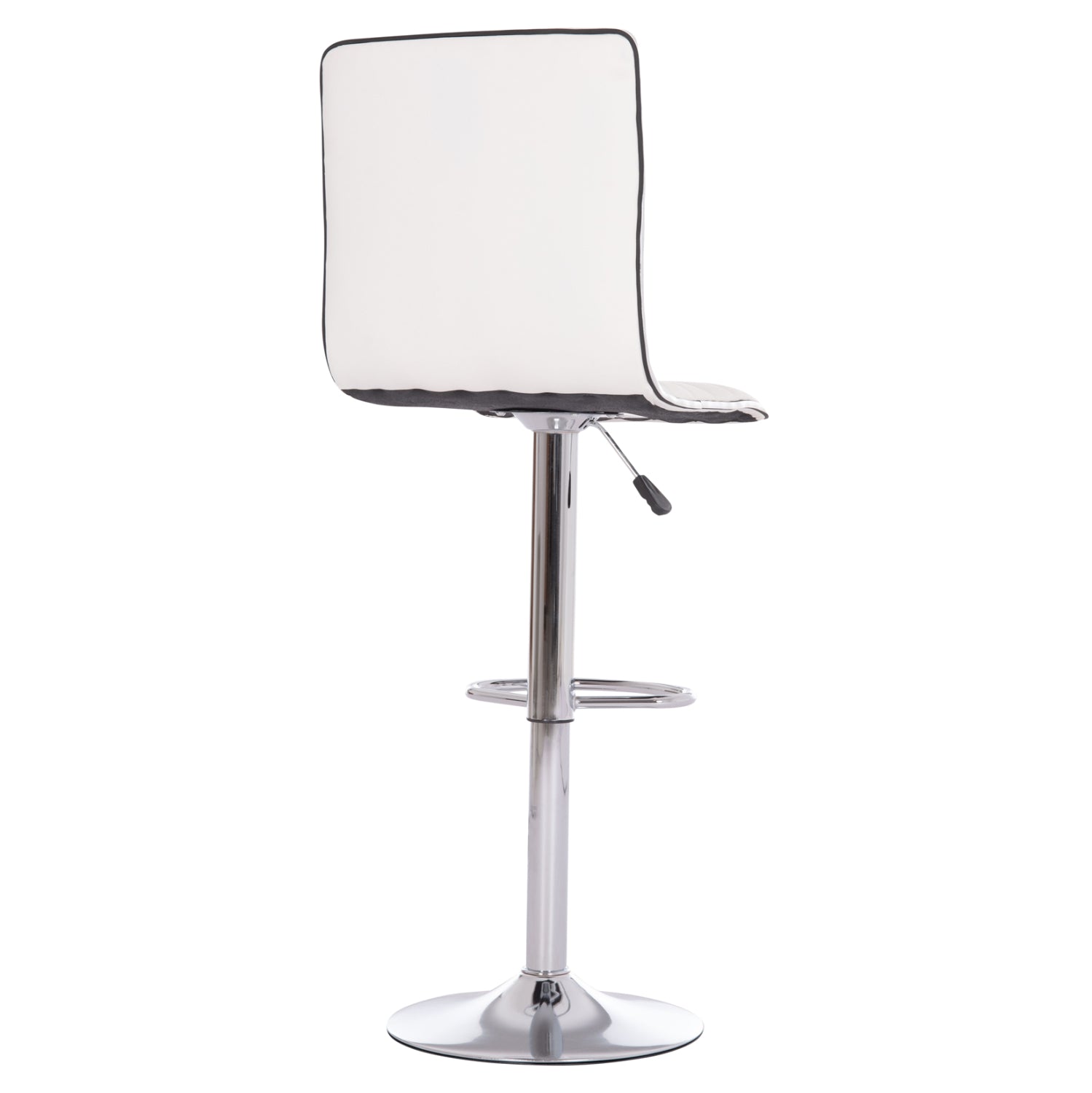 Въртящ се бар стол NEXUS амортисьор и бял pu 43x47x116см.