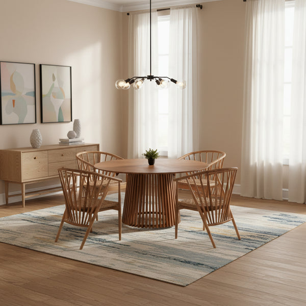 Комплект PERMAINE от 5 части с маса ф150 -натурал