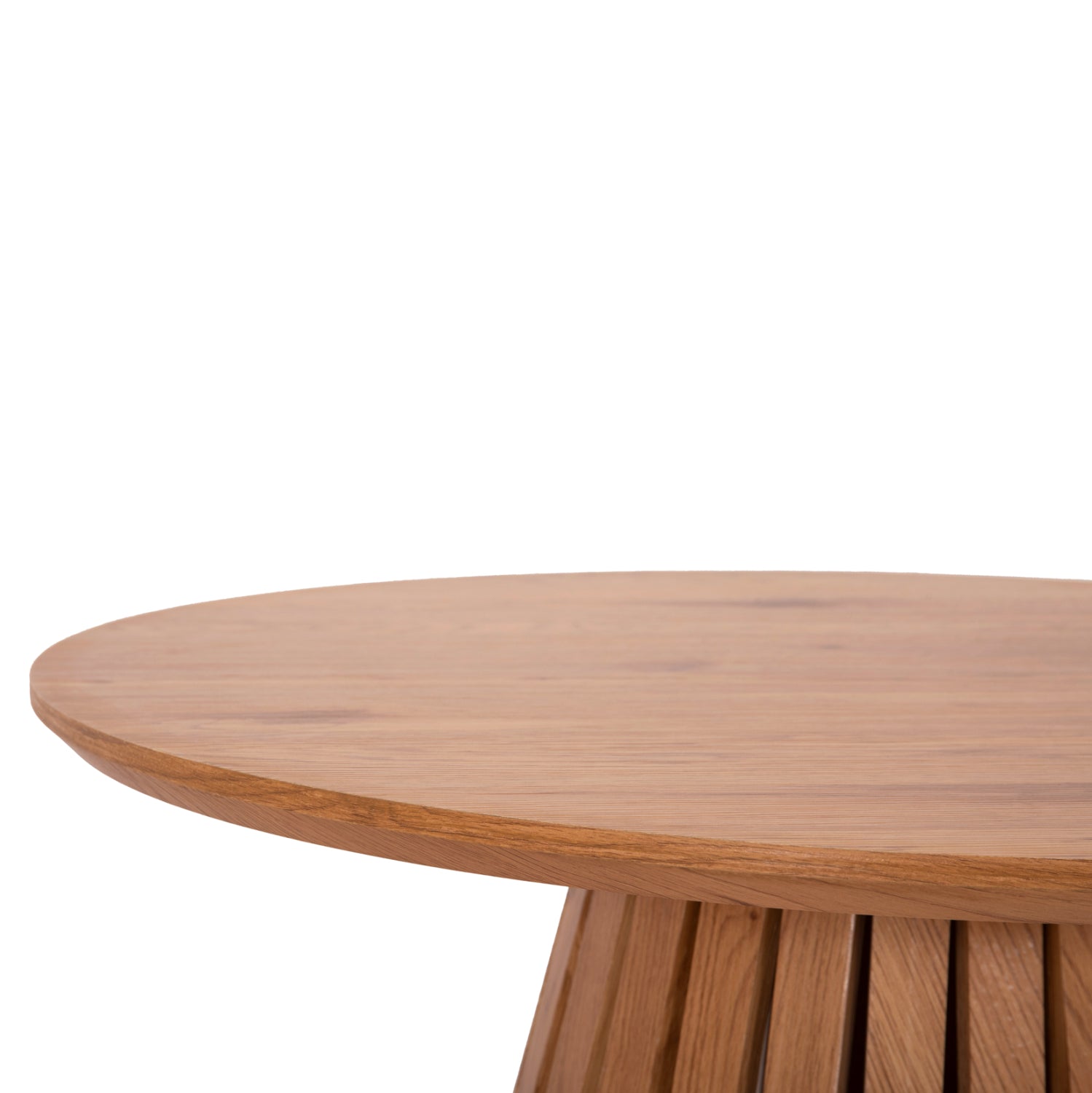 Комплект  2 холни маси TALBERT МДФ естествено дърво Φ80см и Φ45см