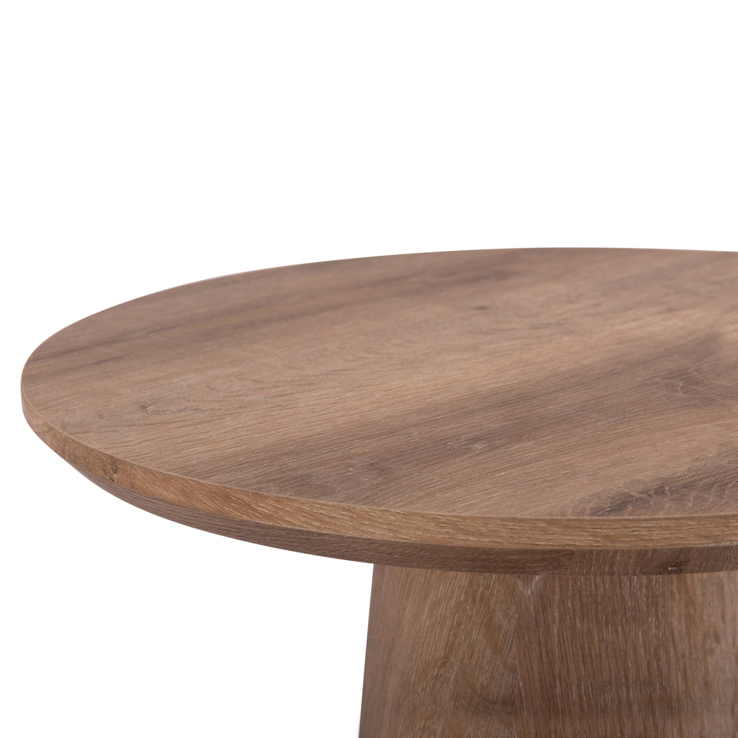 Комплект 2 холни маси Кaran естествено дърво мдф φ80см и φ45см