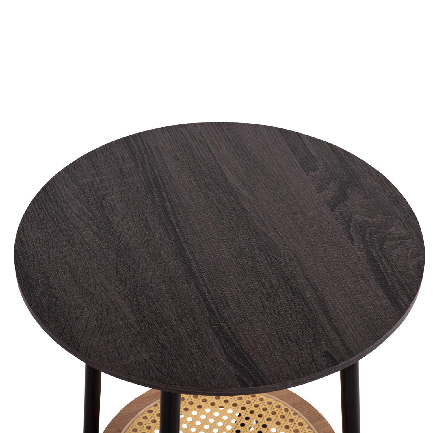 Комплект холни маси  SEWELL цвят зебрано-естесвен Φ80см и Φ45см