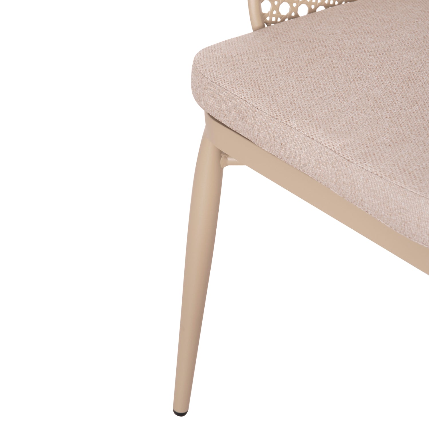 Комплект за отдих 3бр Оrego алуминий и метал в капучино с маса  Φ45x50