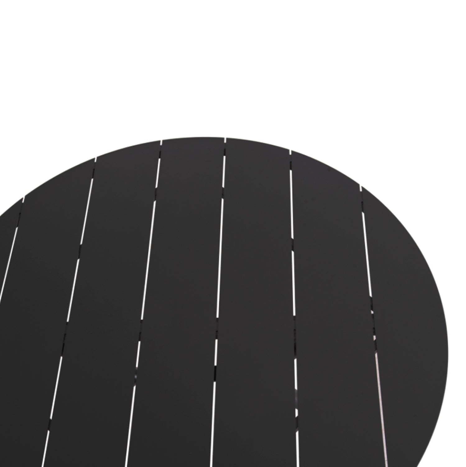 Външен трапезен комплект Space 5бр  тъмно сив алуминий--ператан с маса Φ126x74