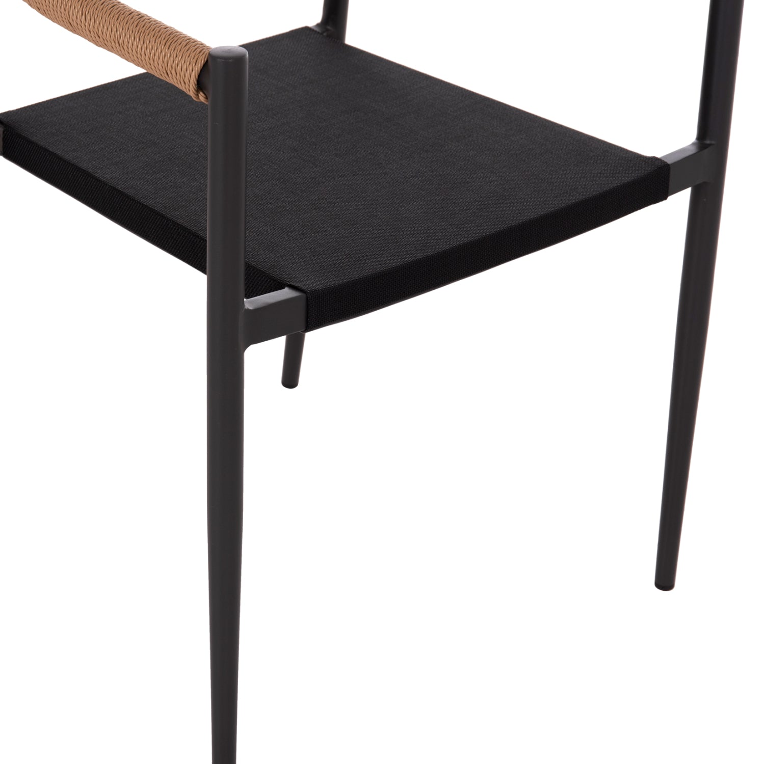 Външен трапезен комплект Space 5бр  тъмно сив алуминий--ператан с маса Φ126x74