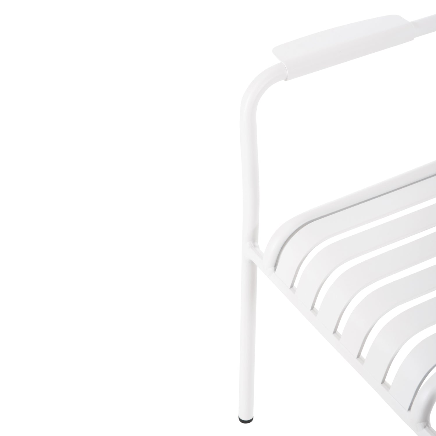 Външен трапезен комплект 7бр Крум бял алуминиев с маса 160-240x90x73