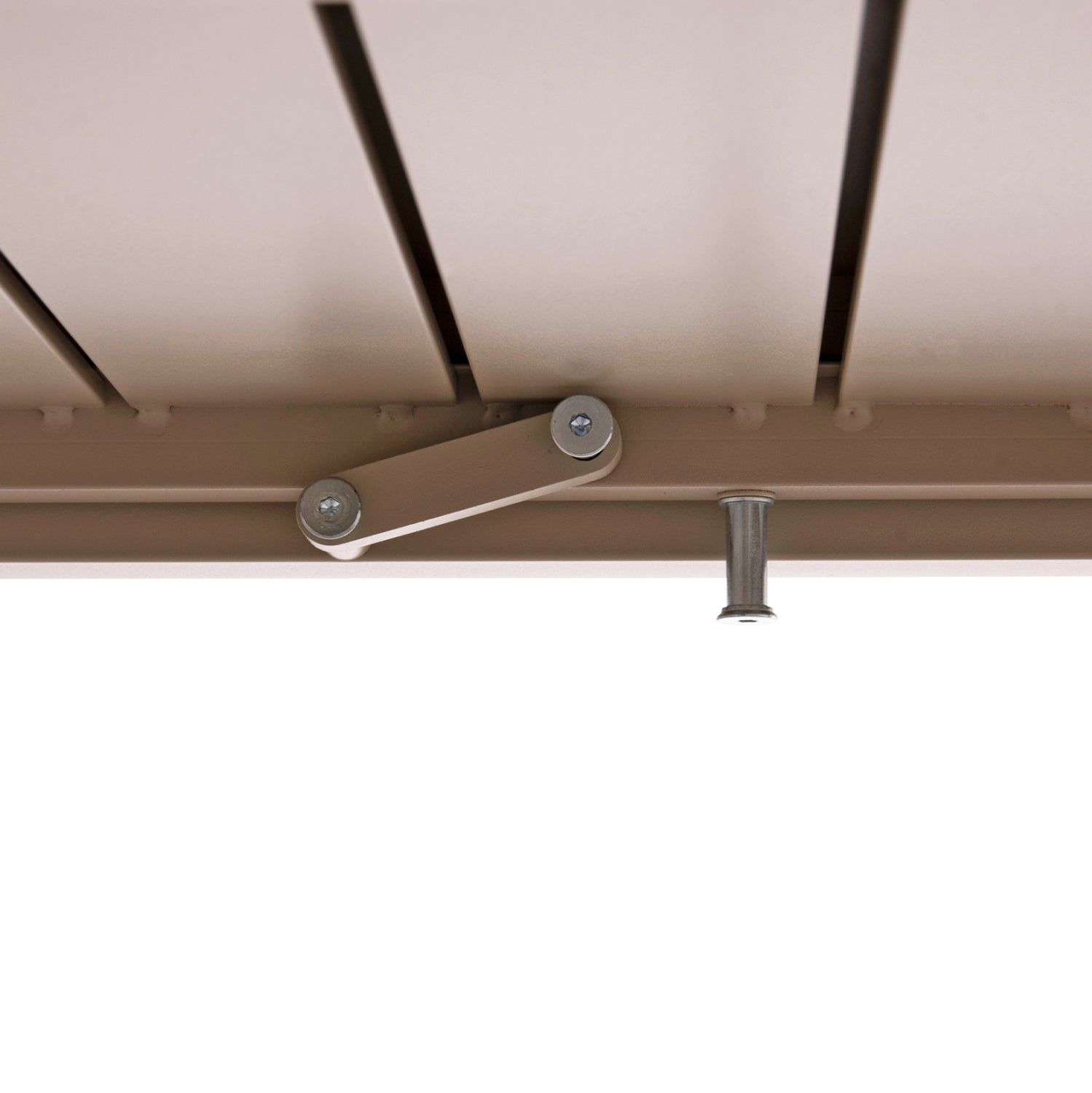 Външен трапезен комплект 7бр Крум алуминий в цвят на шампанско с маса 160-240x90x73