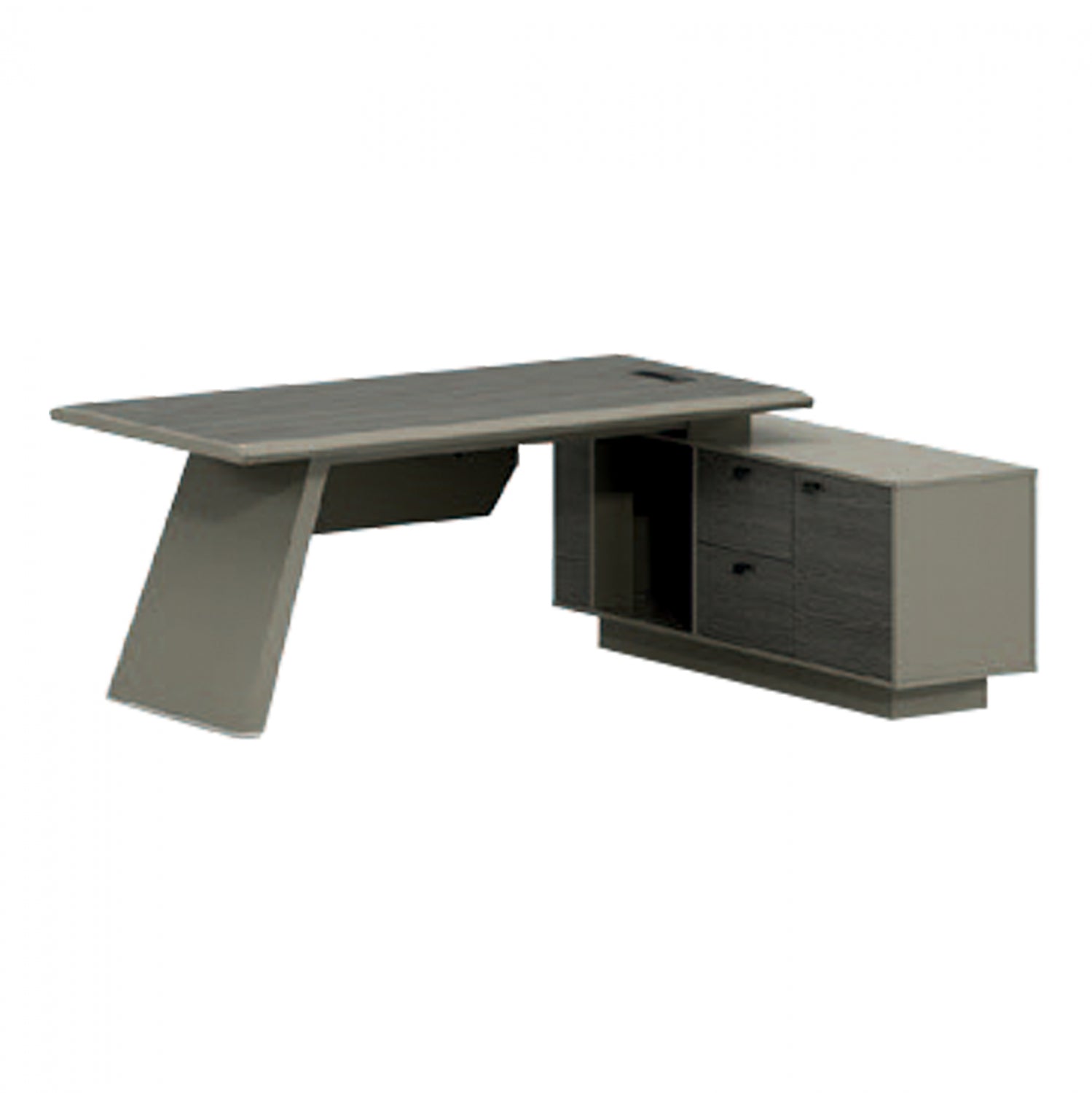 Професионално бюро серия LUX 196x150x75h см. реверсивен ъглов/ мока цвят