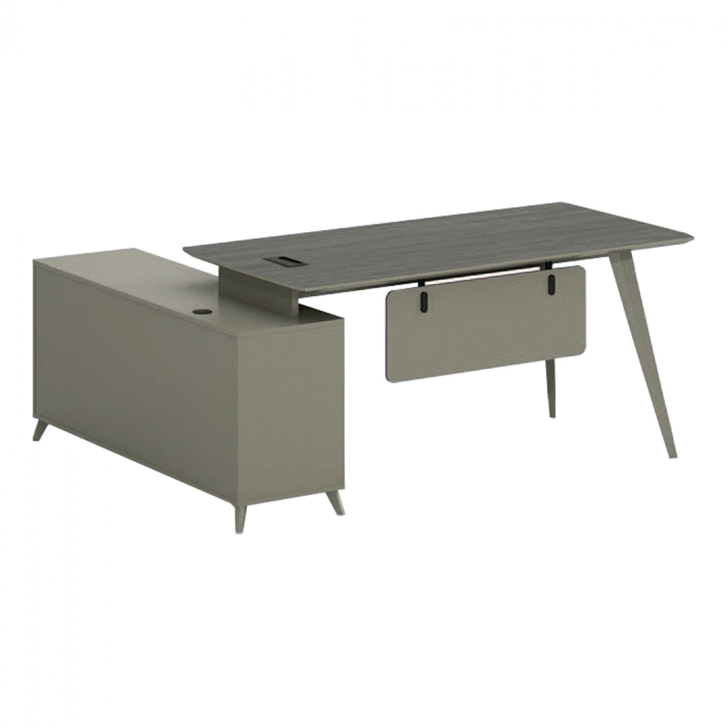 Офис бюро професионално LUX 180х140х75кв. реверсивен ъглов цвят мока