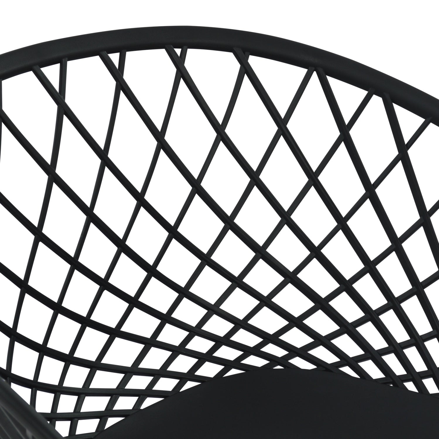 Трапезен комплект 5бр ARIADNE мдф плот и полипропилен в черно