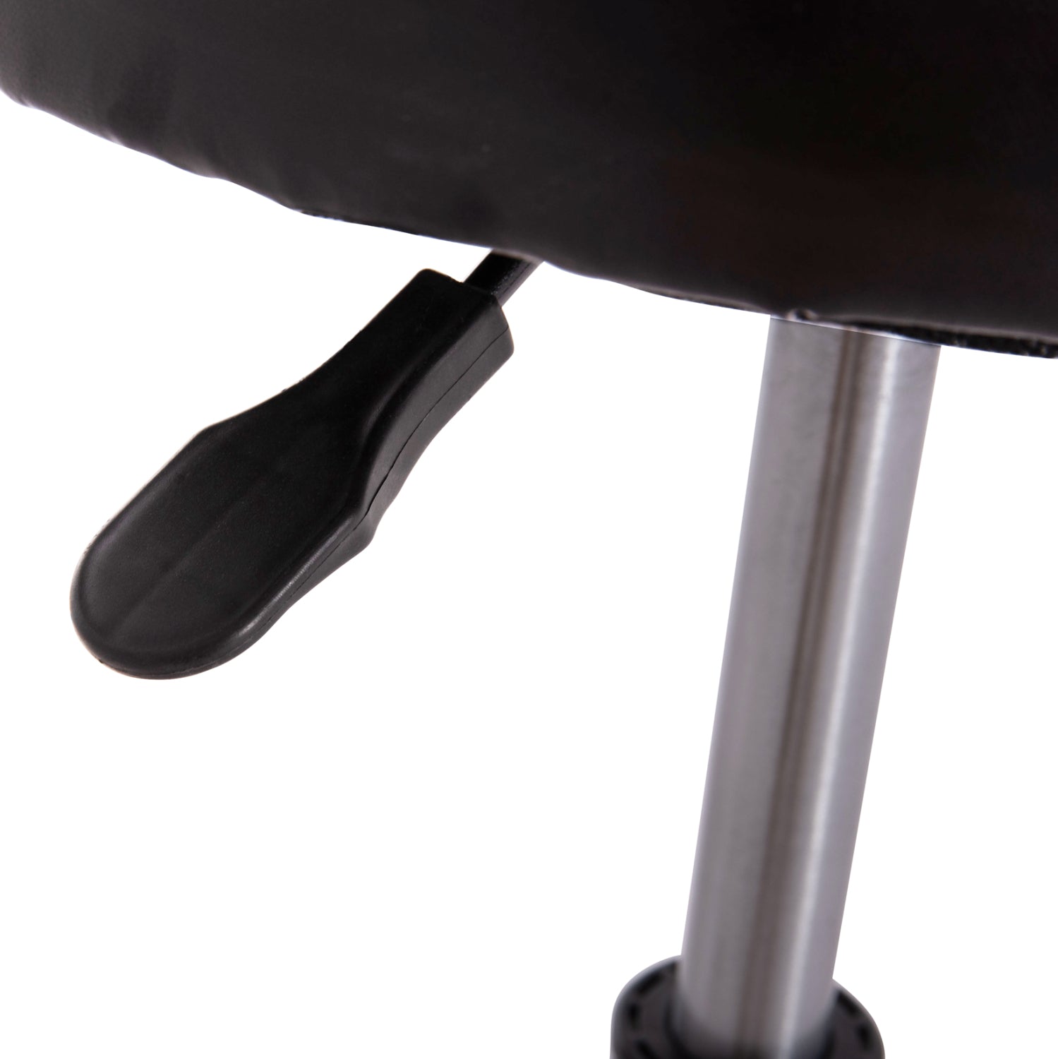 Дизайнерска въртяща се табуретка Iris черна pu homemarkt φ32x45-60hсм.