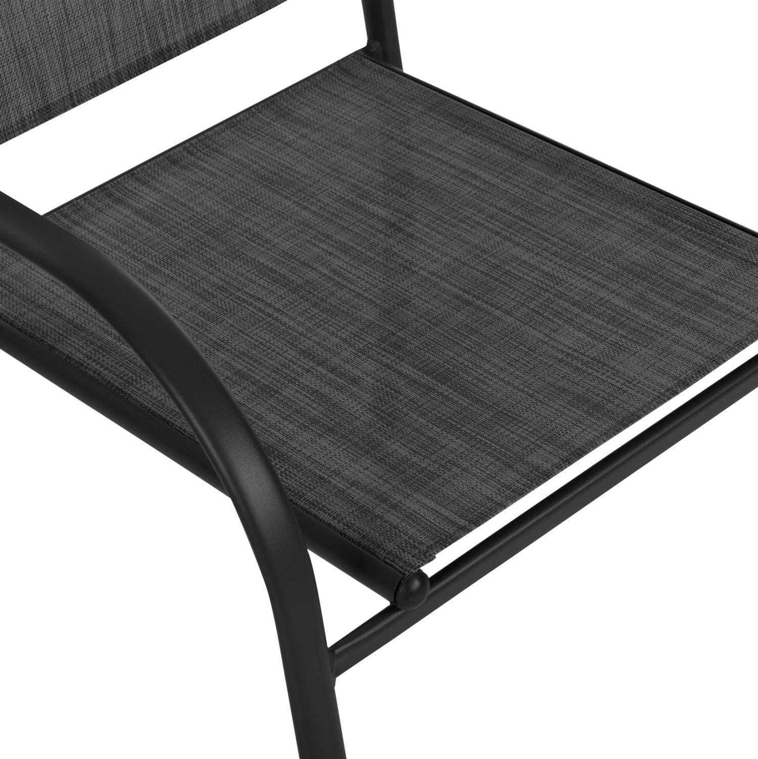 Градински комплект REDAN  5бр- маса  110/70   4 кресла в черно