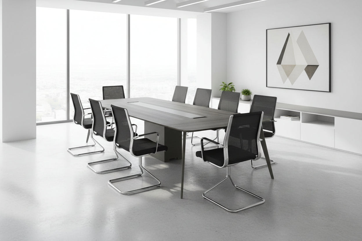 Конферентна маса  LUX цвят мока-сив 320X128X75см