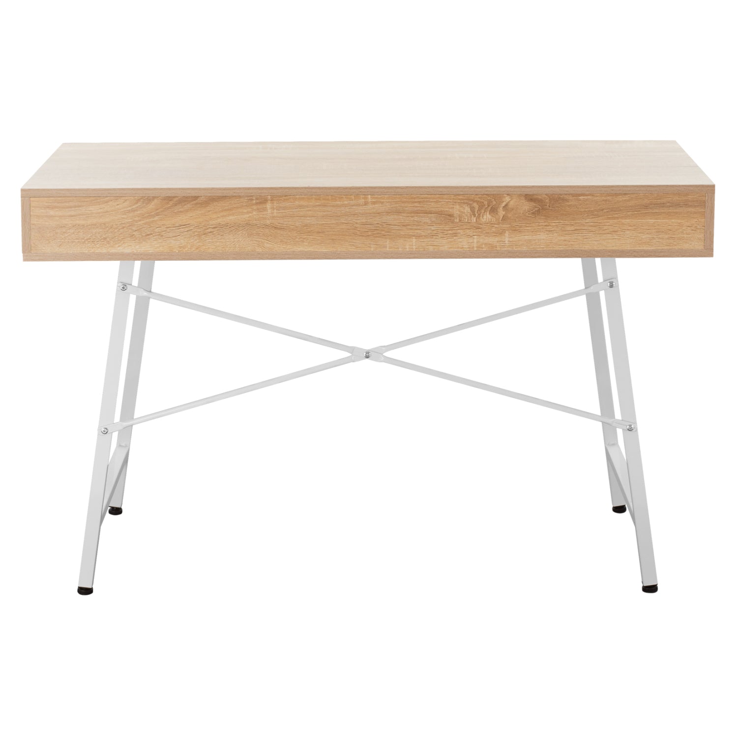 Офис бюро 2128 цвят бял-сонома 120X48X76.5 см