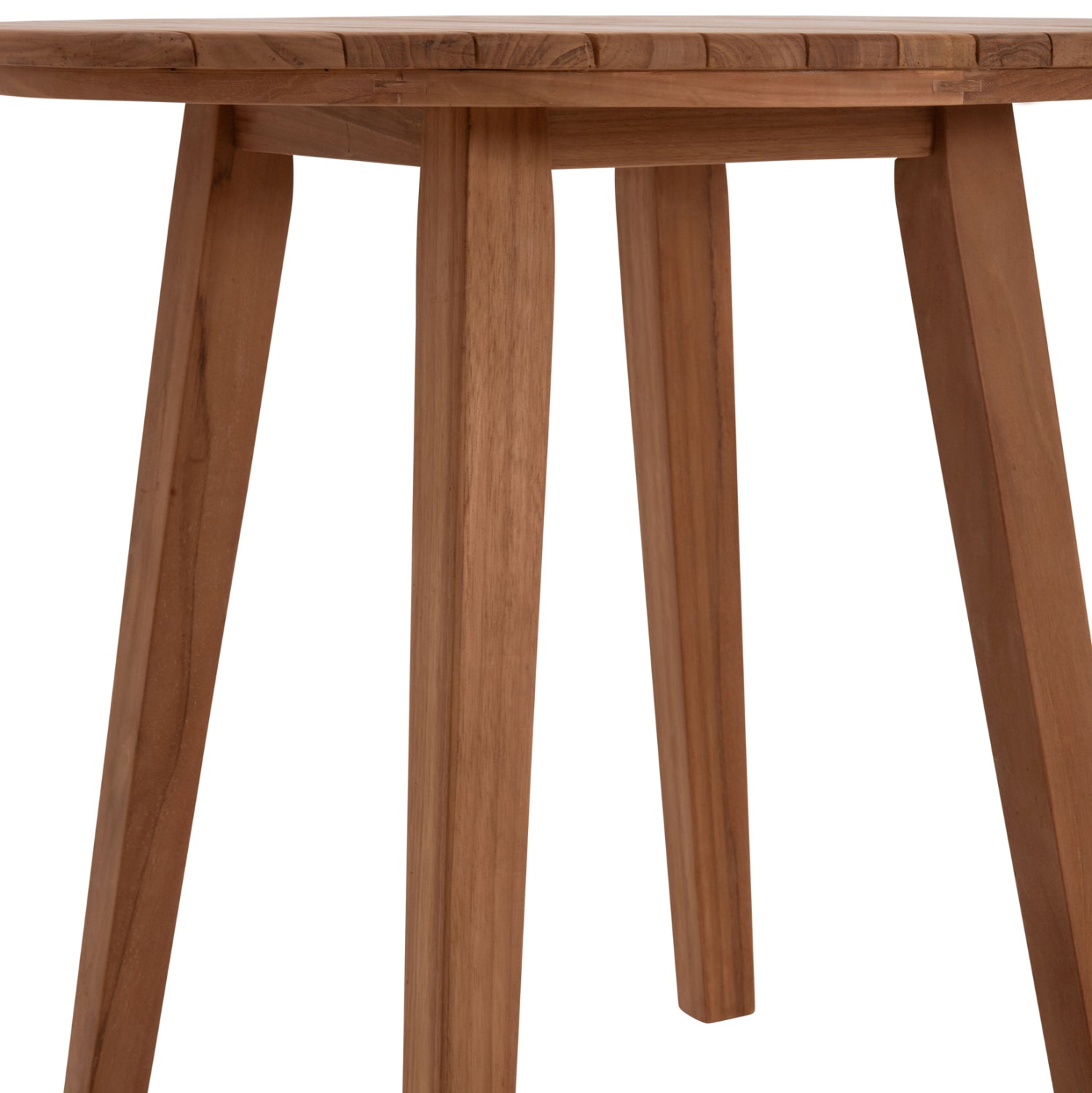 Комплект за хранене dante, кръгла маса и 2 стола - тиково дърво