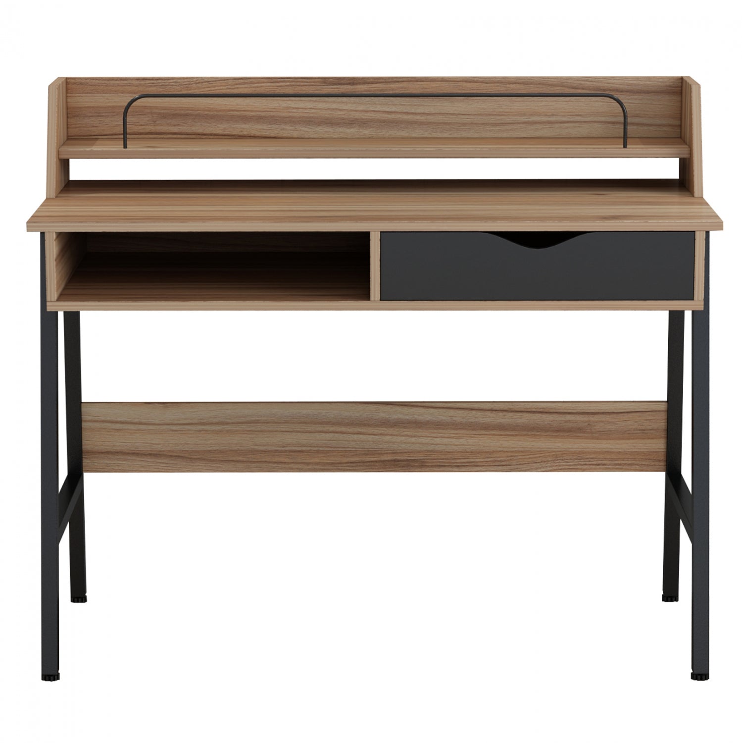 Офис бюро OLIVIER орех-черен цвят 104x48x89см