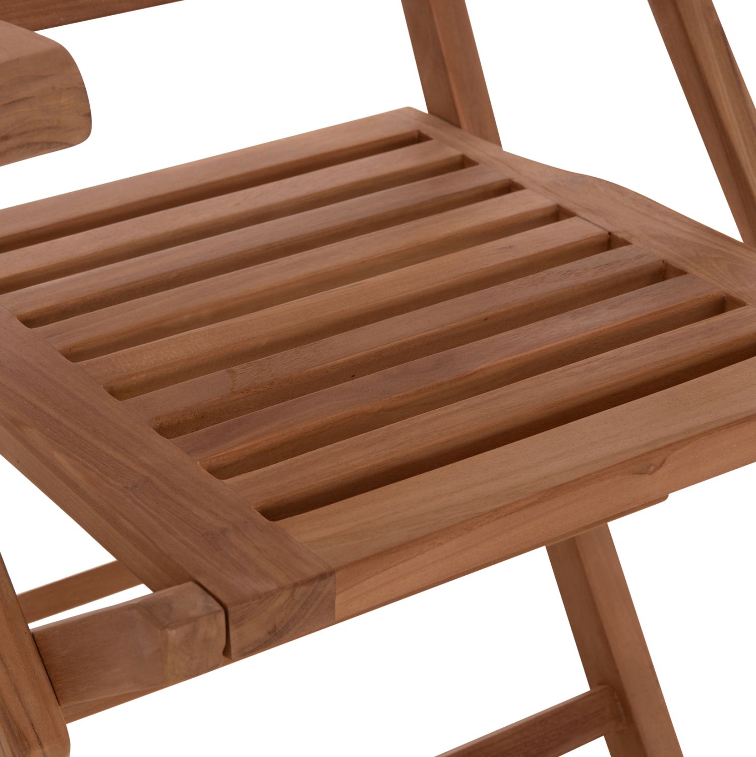 Комплект маса за хранене  WONDER и 4 сгъваеми фотьойла - тиково дърво