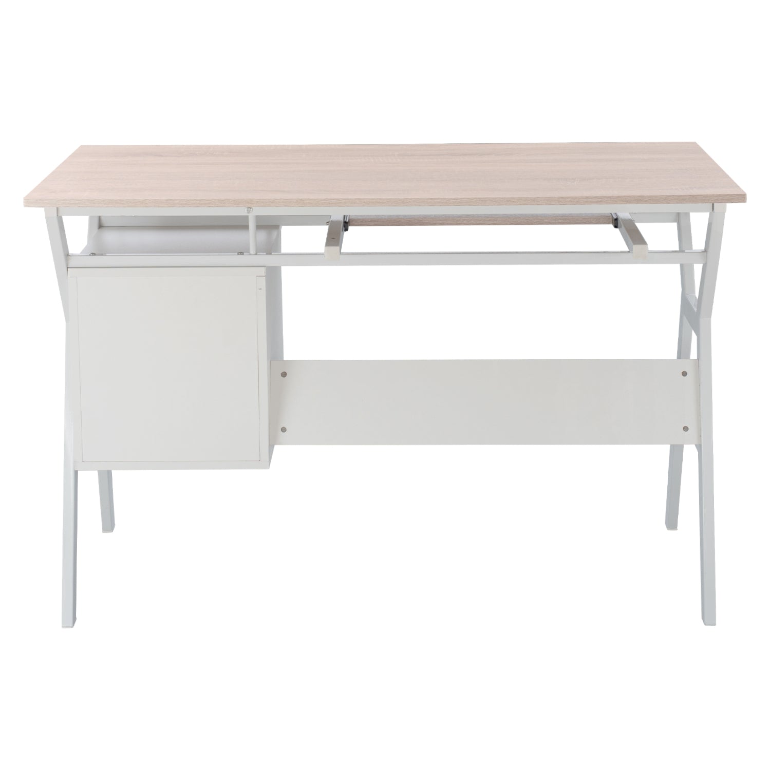 Офис бюро  VITINO сонома-бял цвят 120X60X76см