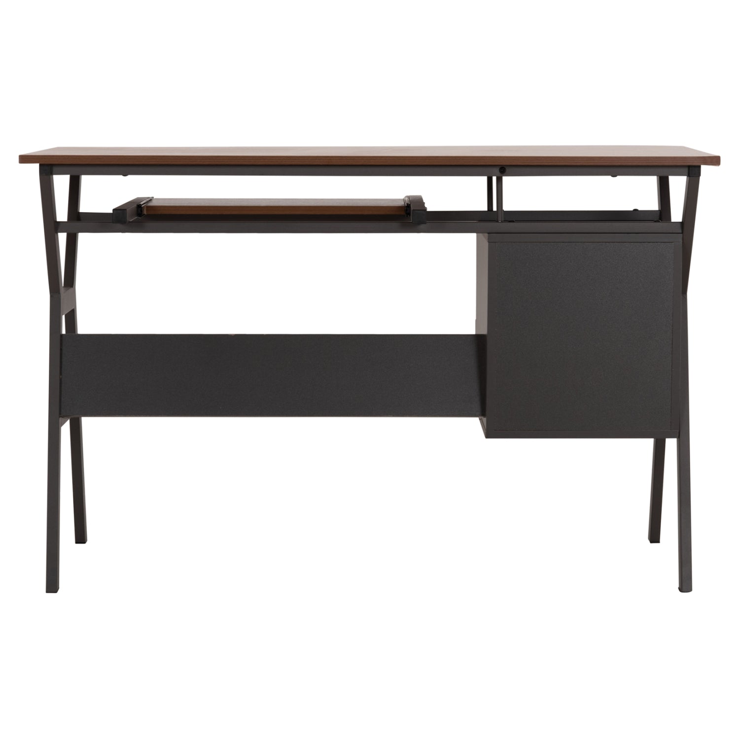 Офис бюро  VITINO  цвят орех-сив 120X60X76см