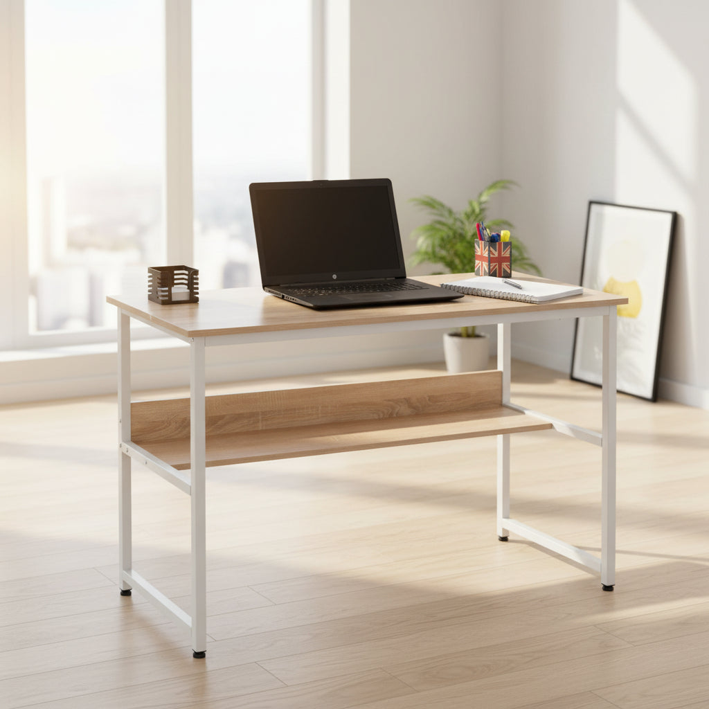 Офис бюро  PORTIS цвят сонома-бял 120X50X75см