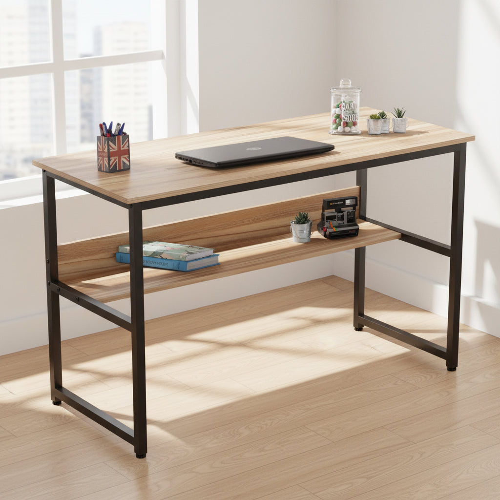 Офис бюро  PORTIS орех-черен цвят  120X50X75см