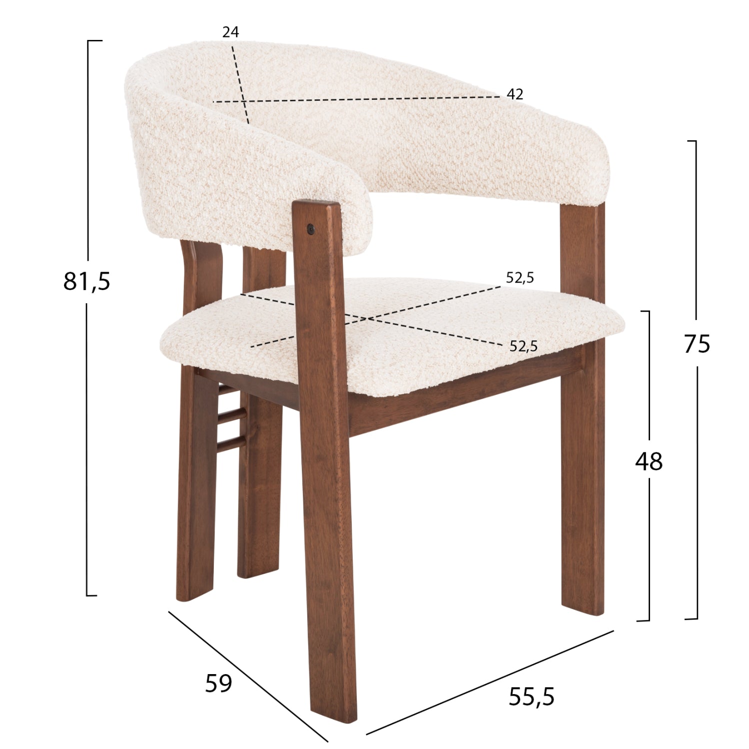 Комплект за хранене 7 части ZARRA КГ21338.01 mdf маса--столове с букет плат