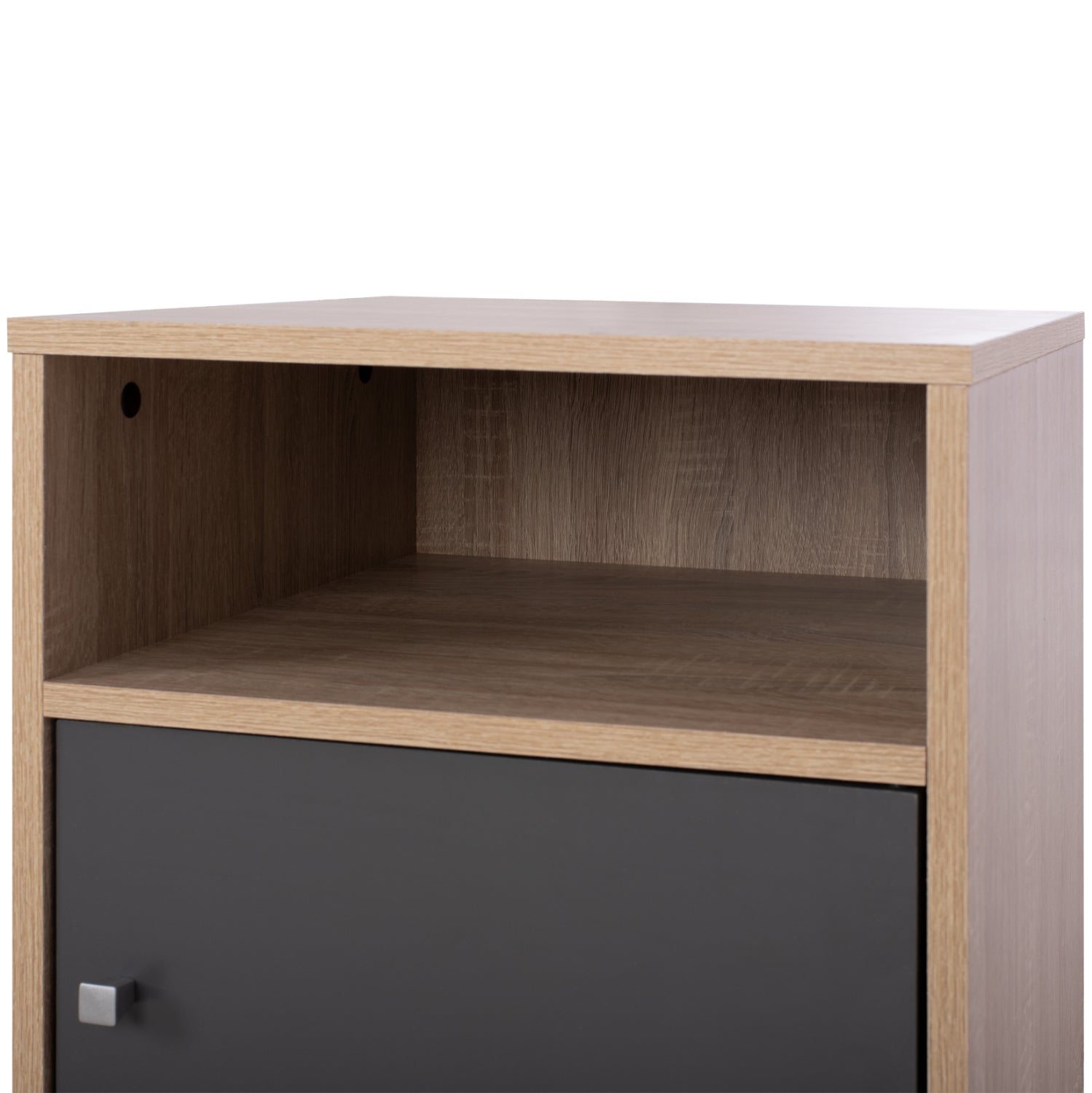 Нощно шкафче MALORY цвят сонома-сив 40x40x50см