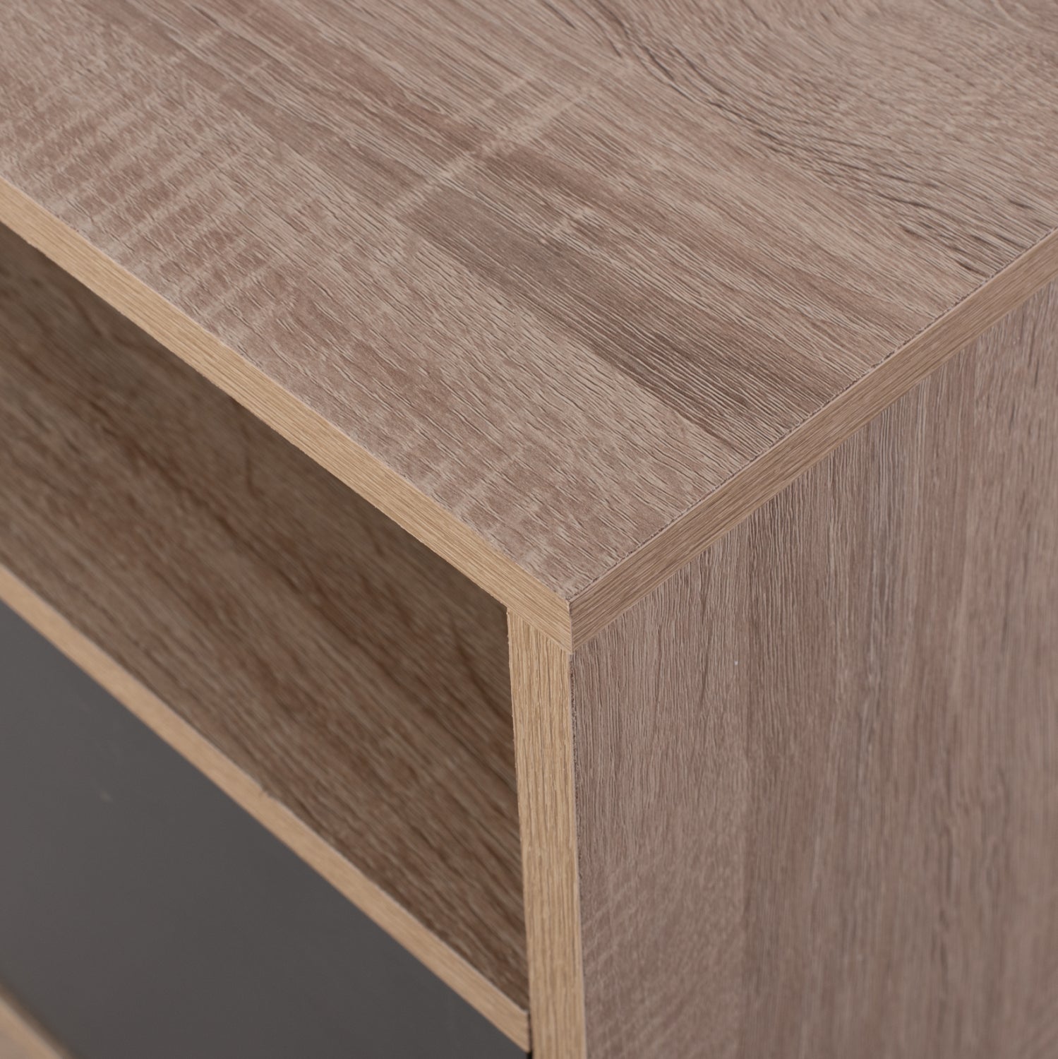 Нощно шкафче MALORY цвят сонома-сив 40x40x50см