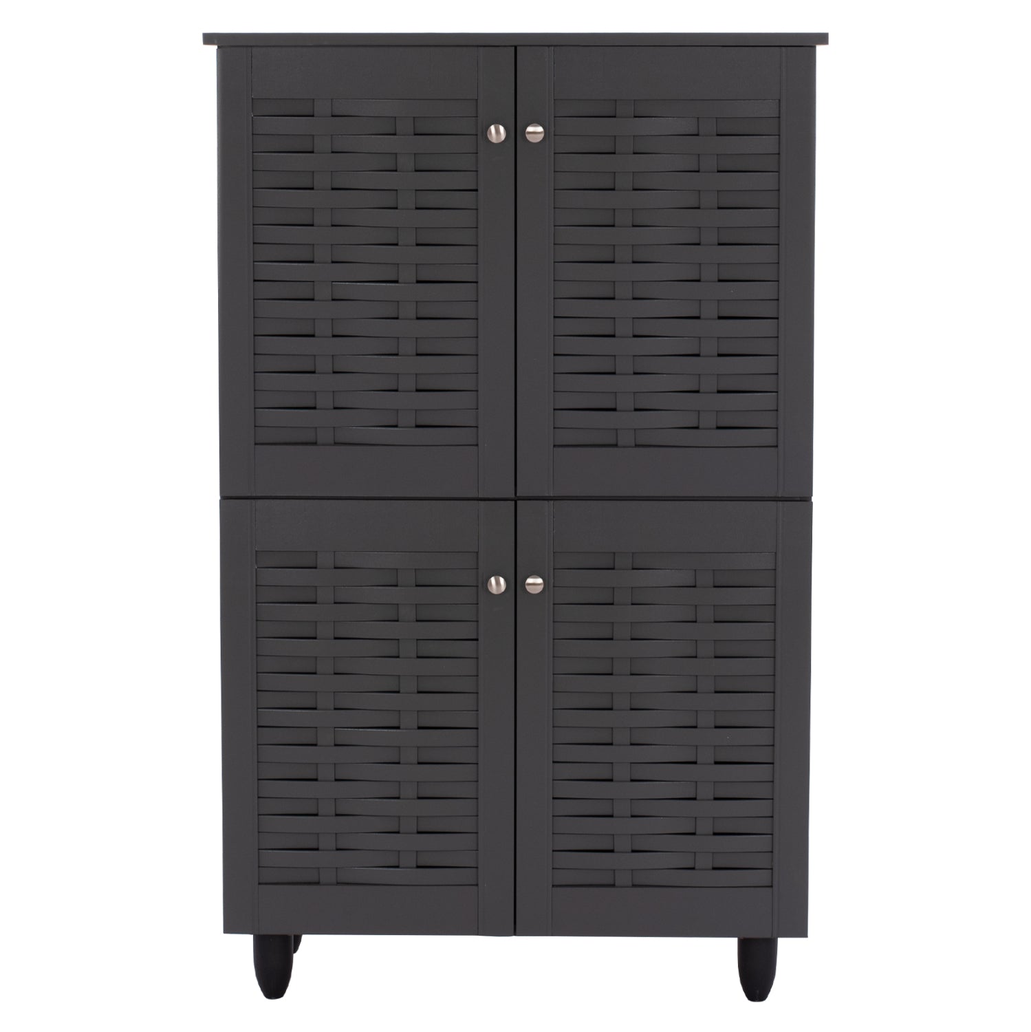 Шкаф за обувки  KABIRAтъмно сив цвят 77x34x123см