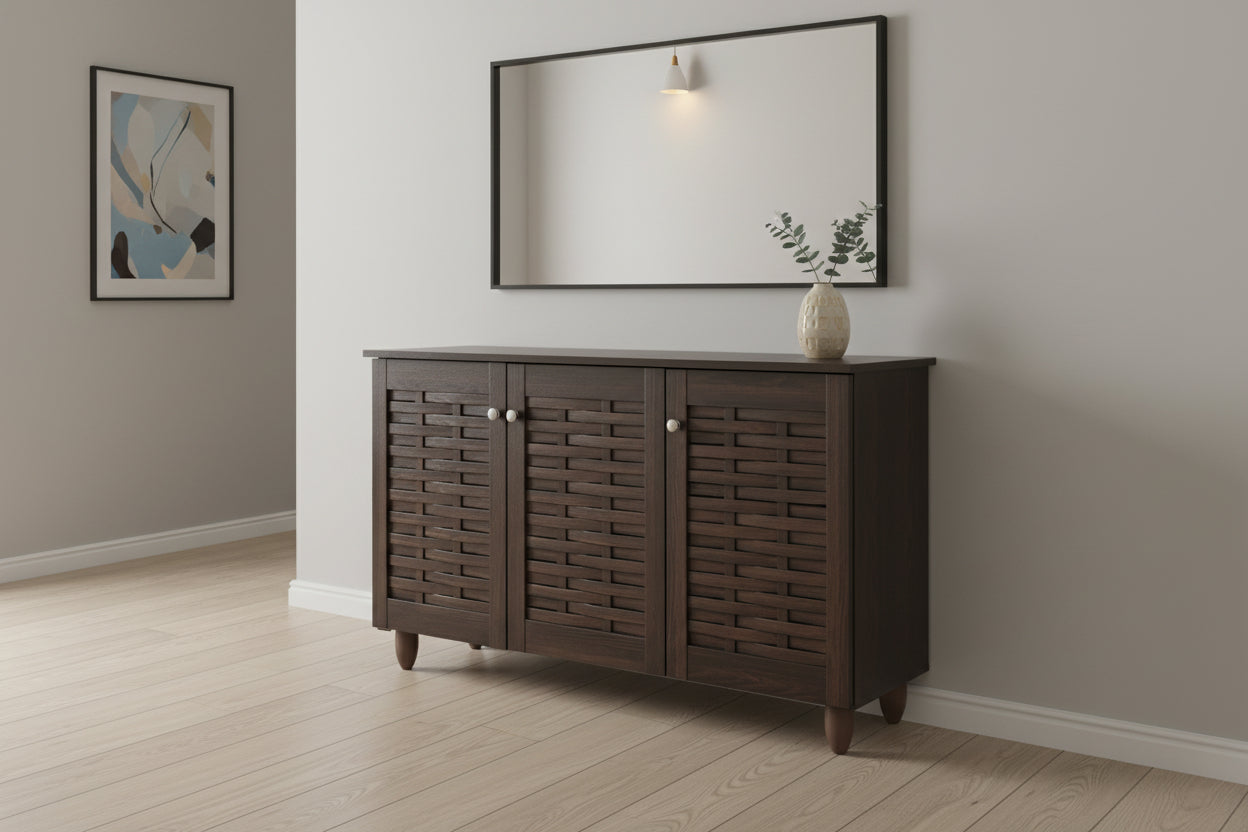 Шкаф за обувки  IGGY цвят венге/ 114х34х68см