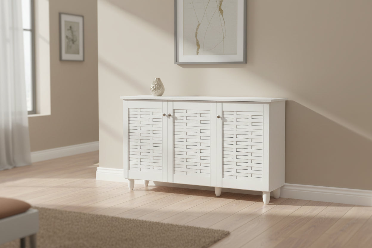 Шкаф за обувки  IGGY бял цвят/114x34x68 см