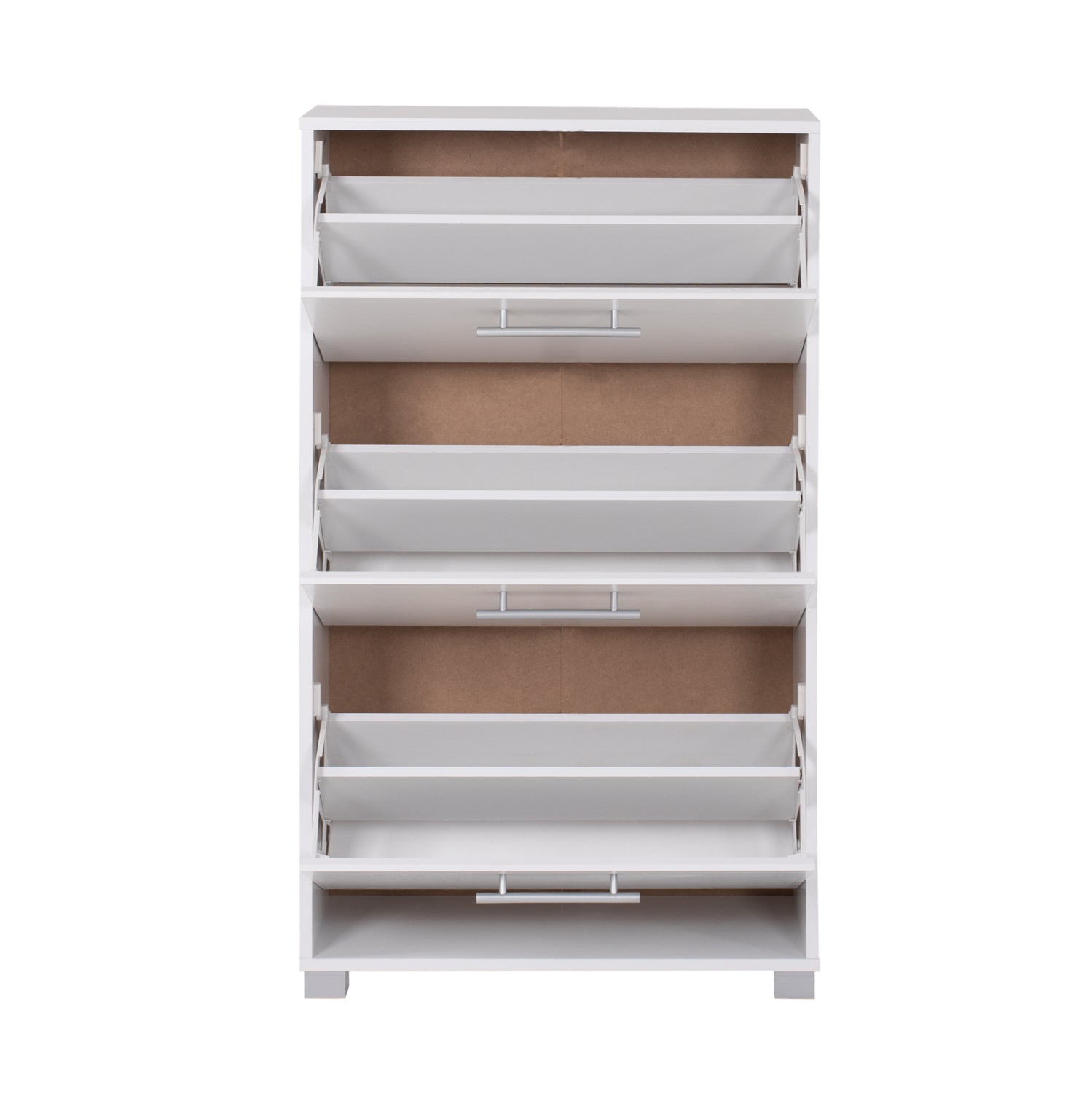 Шкаф за обувки Давина бял цвят 62х24х110 см