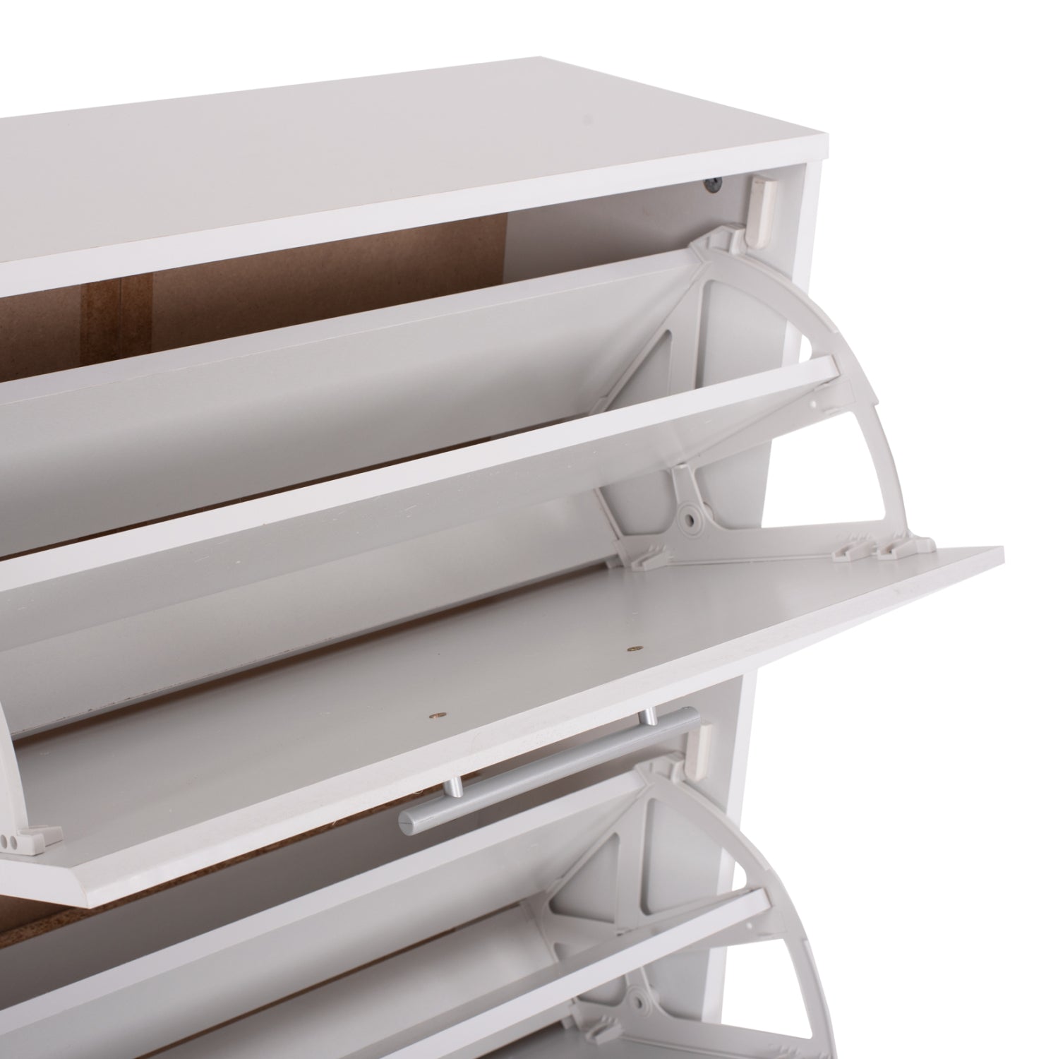 Шкаф за обувки Давина бял цвят 62х24х110 см