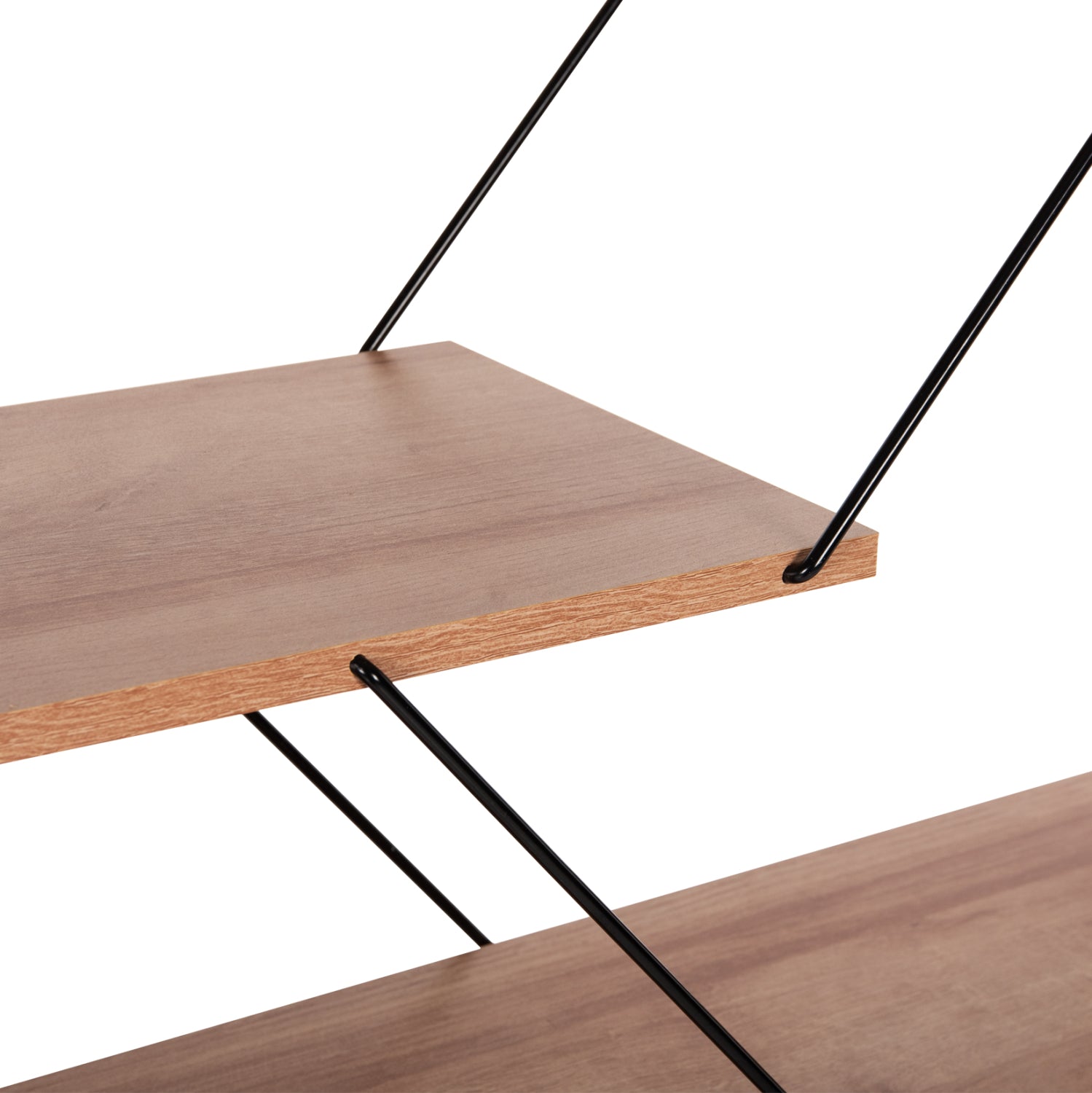 Библиотека тарс 84х157 -цвят дъб-черен