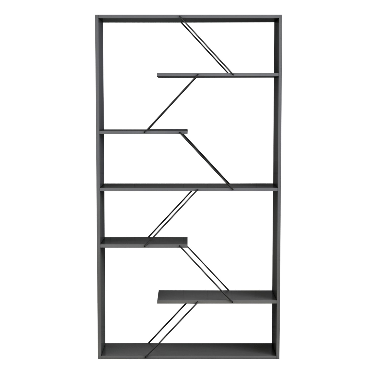 Библиотека тарс 84х157 -сив цвят